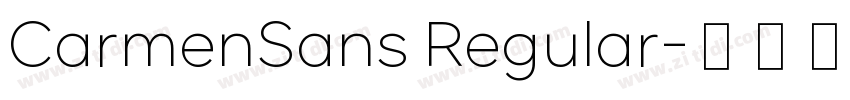 CarmenSans Regular字体转换